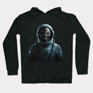 Space Unmasked: The Grinning Cosmonaut Hoodie